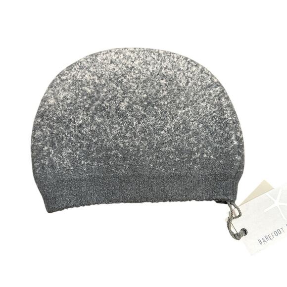 Barefoot Dreams CozyChic Lite Confetti Beanie Hat Smokey Green Fog Gray OS New